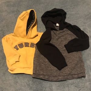 2/$15 boy’s hoodies. size XS (4/5T)